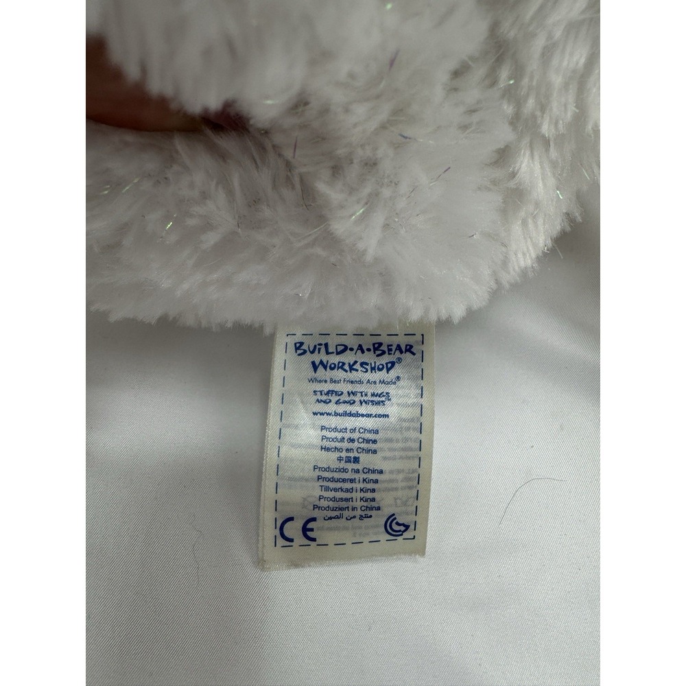 Build A Bear Workshop BABW Disney Frozen Elsa White Sparkly Plush Teddy Bear 17" - Picture 5 of 10